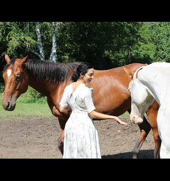 Roselyn Kelada-Sedra on the set of The Sicilian Accord Roselyn Kelada-Sedra on the set of The Sicilian Accord
